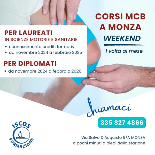Corsi Massoterapia Weekend Mcb per laureati e diplomati a Monza | Iscos Formazione